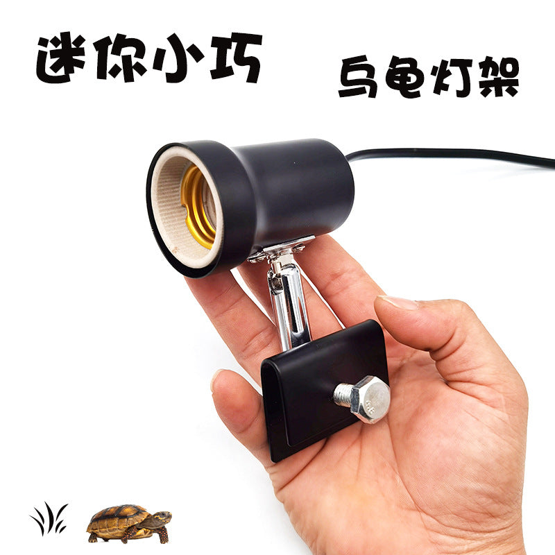 Turtle Basking Lamp Holder with UVB/UVA Heating Light for Reptiles