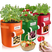 Felt Potato Grow Bags Non-Woven Fabric Plant Growing Container for Vegetables