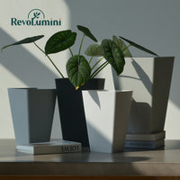 Tall Minimalist Matte Plastic Planter Pot for Indoor Outdoor Plants
