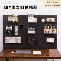 Magnetic Display Shelf for Gaming Room Collectibles and Books - Wall-Mounted Organizer