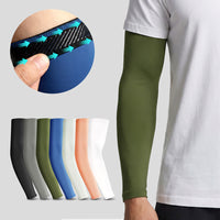 Unisex Thin Elastic UV Protection Arm Sleeves for Outdoor Sports