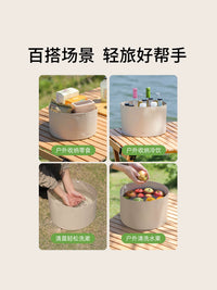 FaSoLa Foldable Portable Basin for Travel, Camping, and Foot Soaking
