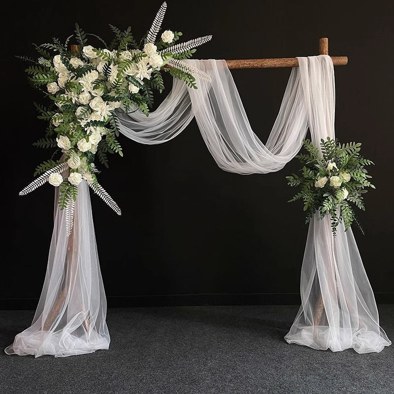 Outdoor Cedar Wood Arch for Weddings, Camping, Parties, and Events
