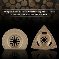 100-Piece Universal Oscillating Saw Blade Set for Multi-Tool