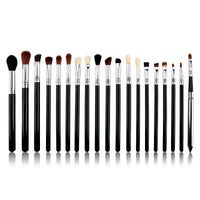 19-Piece Eye Makeup Brush Set with Optional Travel Bag