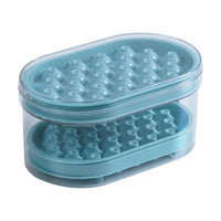 Ice Cube Tray with Lid and Storage Bin, Round and Square Ice Ball Maker for Home Use