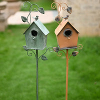 American Country Retro Iron Birdhouse Hanging Ornament Plant Climbing Frame Outdoor Indoor Balcony Garden Bird Nest Decoration