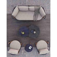 Nordic Outdoor Rattan Sofa Set for Patio Garden Balcony Villa Hotel