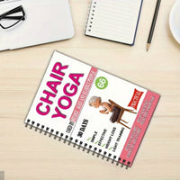 A5 Yoga Themed Sketchbook/Coloring Book for Seniors