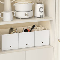 Household Storage Bins with Lids for Clothes, Toys, and Snacks - Plastic Organizer Boxes for Wardrobes and Cabinets