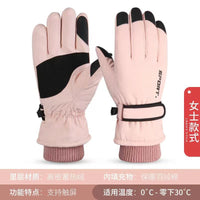 Winter Warm Snow Ski Gloves for Men and Women, Cold-Resistant Cycling Motorcycle Ice Skating Gloves