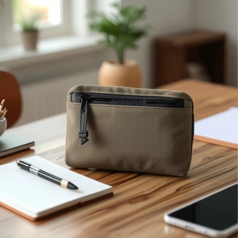 Outdoor Canvas Waist Bag / Stationery Pouch for Camping & Sports - Portable & Waterproof