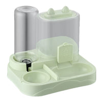 Pet Automatic Food Dispenser and Water Fountain Combo, Gravity-Fed Waterer for Cats and Small Dogs