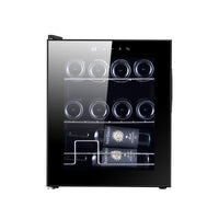 Veying YS-4818 12-Bottle Thermostatic Wine Cooler for Home and Apartment, Frost-Free, 110V Compatible