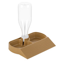 Reptile Water and Food Bowl with Bottle for Turtles, Lizards, Geckos, Chameleons, and Snakes