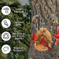 Tree Monster Bird Feeder Outdoor Garden Hanging Decoration Resin Craft