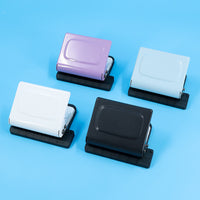 10-Hole Loose-Leaf Paper Punch for Students and Office, Portable Manual Puncher for Notebooks and Journals