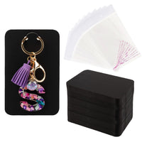 Blank Kraft Paper Display Cards for Keychain Jewelry