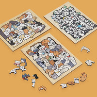 50-Piece Animal Jigsaw Puzzle for Adults and Kids with Frame, Stress Relief Educational Toy