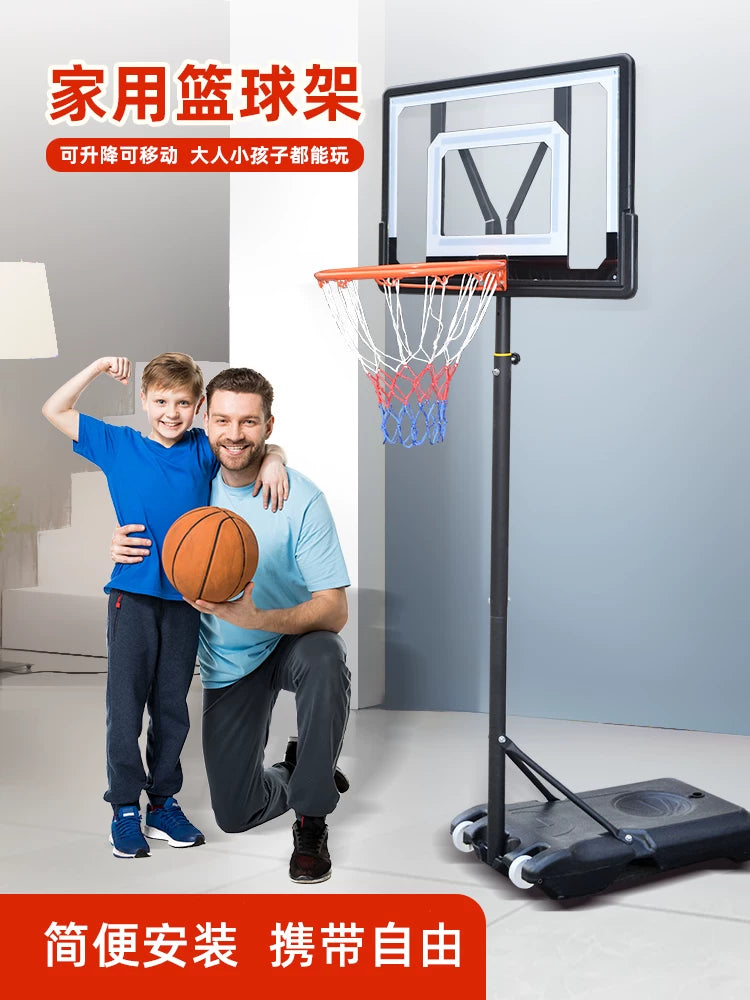 Adjustable Portable Basketball Hoop for Kids and Adults - Indoor/Outdoor Use