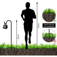 Shepherd Hook for Outdoor Garden Lanterns and Planters, Detachable Ground Stake