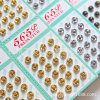 6mm Copper Snap Fasteners for Doll Clothes, Invisible Press Studs