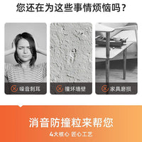 Silicone Door Handle Bumper, Self-Adhesive Wall Protector for Door Knobs, Refrigerator Doors, and Furniture