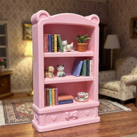 1:12 Scale Miniature Bookshelf for Dollhouse Decoration
