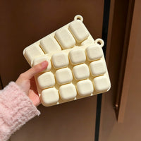 Square Silicone Ice Cube Tray with Lid, 8-Cavity Food-Grade Ice Maker Mold for Home Kitchen, Easy Release