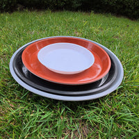 Thickened Round Plant Pot Saucer with Flat Rim for Indoor/Outdoor Use