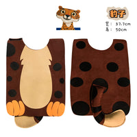 Kids' Forest Animal Costume Set with Headband for Halloween & Parties - Tiger, Lion, Leopard, Monkey