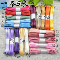 DIY Double-Sided Encrypted Polyester Satin Ribbon Set - 3mm, 40 Colors