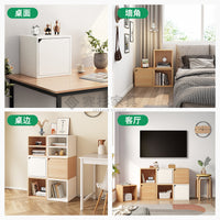 Modular Cube Storage Organizer Bookshelf for Toys and Books, Square Grid Cabinet for Bedroom Living Room