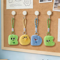 Alphabet Letter Plush Keychain Bag Charm