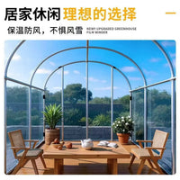 Portable Walk-in Greenhouse with Reinforced Steel Frame and Transparent Cover for Garden Plants