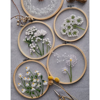DIY Embroidery Kit for Beginners, European Style Floral Pattern Hand Embroidery Set with Hoop, Creative Gift for Adults and Students