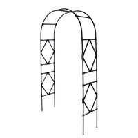 Garden Arch Trellis for Climbing Plants, Outdoor Steel Tube Arbor for Vines, Roses, and Grapes