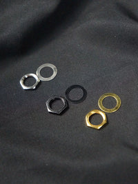 Electric Guitar 6.35mm Jack Nut and Washer Set with Wrench