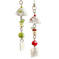 Apple Core Charm Keychain for Bags, Phones, and Cameras - Cute & Versatile Gift