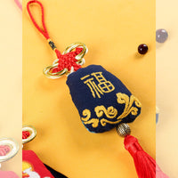 DIY Embroidery Kit for Sachet Car Hanging - Beginner-Friendly Ancient Style Ribbon and Su Embroidery Set