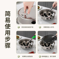 Portable Stainless Steel Disposable BBQ Grill for Camping and Indoor Grilling, Smokeless Charcoal Grill