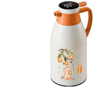 Vacuum Insulated Glass Lined Thermos with Temperature Display for Home Use