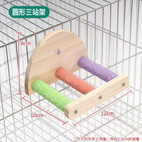 Parrot Cage Feeder Stand Play Toy Nail Trimming Food Box Bird Cage Accessories Feeder