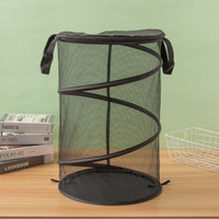 Large Capacity Foldable Oxford Cloth Laundry Hamper with Mesh