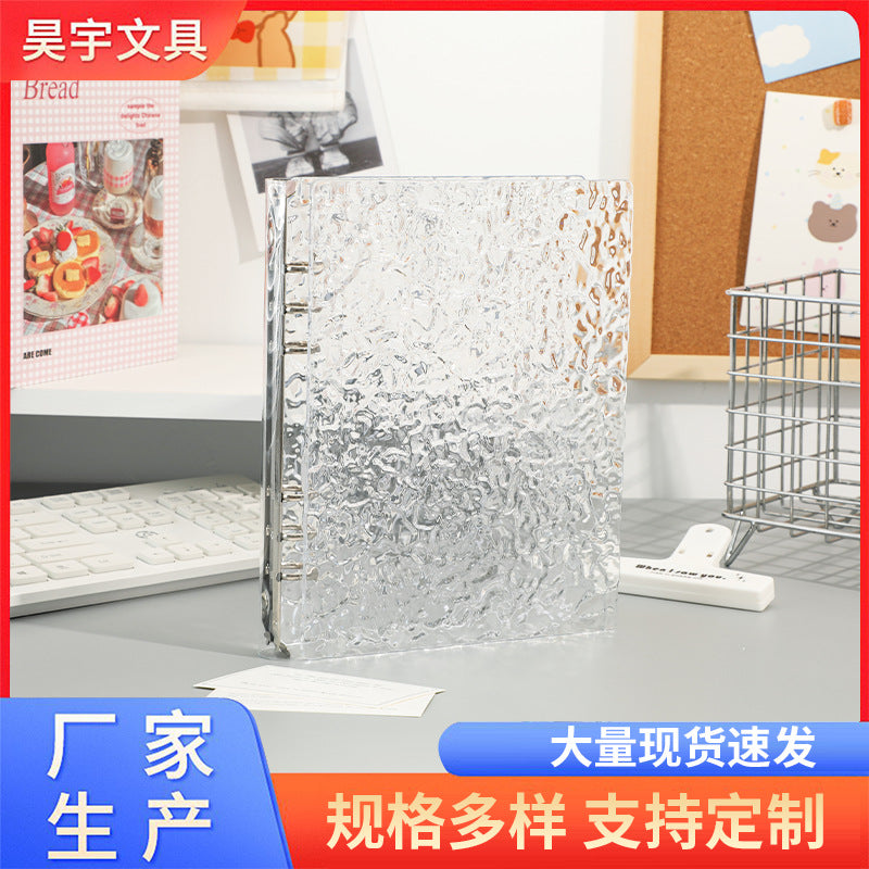 A5 Wavy Transparent Acrylic Photocard Album for Kpop Idol Collectibles