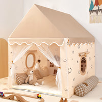 Kids' Extra-Long Indoor Play Tent Princess Castle Playhouse with Mosquito Net