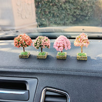 Miniature Artificial Tree Car Dashboard Decoration