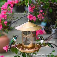 Hummingbird Feeder Outdoor Garden Yard Metal Craft Butterfly Dragonfly Bird Feeder