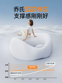 Memory Foam U-Shaped Travel Neck Pillow with Cooling Fabric and Magnetic Closure