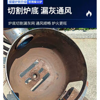 Portable Outdoor Wood Burning Stove for Camping and Picnics, Thickened Firewood Cooker with Chimney